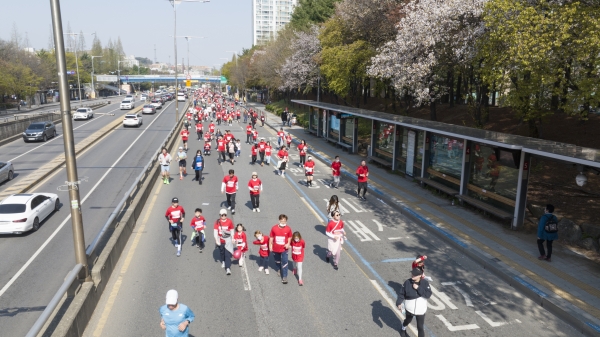 지난해 4월 개최된 제11회 김포한강마라톤대회 모습